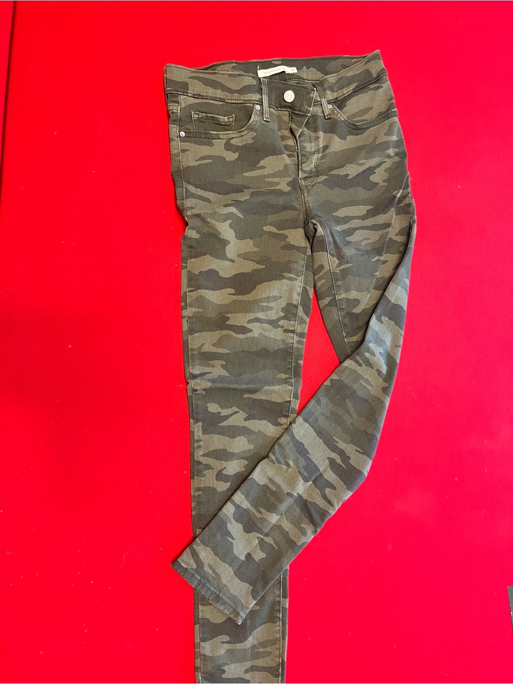 Levi's Women's Camo Skinny Jeans - Olive